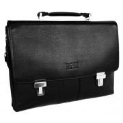 Кожаный портфель HB 5013-1 black