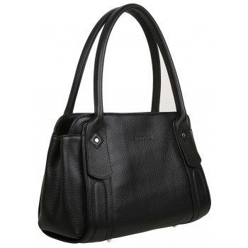 Женская кожаная сумка Accordi Delfina black