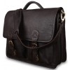 Кожаный портфель Ashwood Leather 8190 dark brown