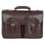 Кожаный портфель Ashwood Leather Henry brown