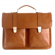 Кожаный портфель EZ 7520 brown