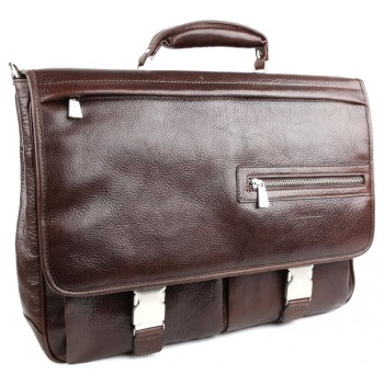 Кожаный портфель Chiarugi 94564 brown