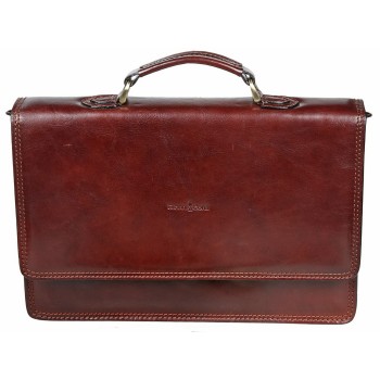 Кожаный портфель Gianni Conti 901040 brown
