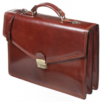 Кожаный портфель Gianni Conti 901830 brown