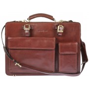Кожаный портфель Gianni Conti 9401003 brown