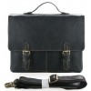 Кожаный портфель JMD 7090A black