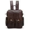 Кожаный рюкзак JMD 7123C dark coffee