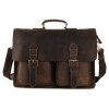 Кожаный портфель JMD 7105B brown