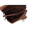 Кожаный портфель-рюкзак JMD 7161R dark brown