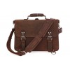 Кожаный портфель-рюкзак JMD 7161R dark brown