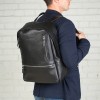 Кожаный рюкзак Lakestone Adams black
