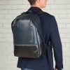 Кожаный рюкзак Lakestone Adams dark blue/black