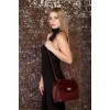 Женская кожаная сумка Lakestone Alison burgundy