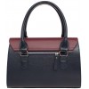 Женская кожаная сумка Lakestone Bloy dark blue/burgundy
