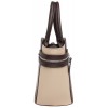 Женская кожаная сумка Lakestone Hacket brown/beige