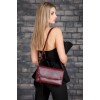 Женская кожаная сумка кросс-боди Lakestone Ripley burgundy