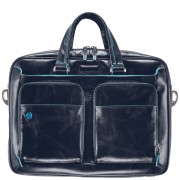 Мужская сумка Piquadro Blue Square (CA2849B2/BLU2) синего цвета