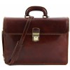 Кожаный портфель Tuscany Leather Parma TL10018 dark brown 