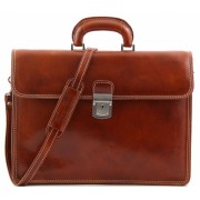 Кожаный портфель Tuscany Leather Parma TL10018 honey