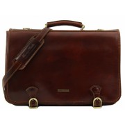 Кожаный портфель Tuscany Leather Ancona TL10025 brown 