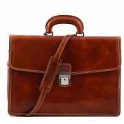 Кожаный портфель Tuscany Leather Amalfi TL10050 honey