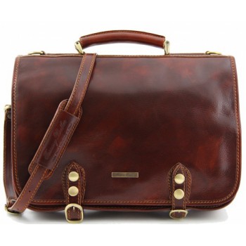 Кожаный портфель Tuscany Leather Capri TL10068 brown 
