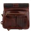 Кожаный портфель Tuscany Leather Capri TL10068 dark brown 