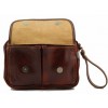 Мужская сумка на запястье Tuscany Leather Ivan TL140849 dark brown