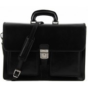 Кожаный портфель Tuscany Leather Assisi TL140929 black