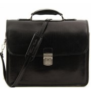 Кожаный портфель Tuscany Leather Vernazza TL141354 black