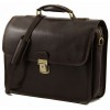 Кожаный портфель Tuscany Leather Vernazza TL141354 dark brown