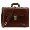 Кожаный портфель Tuscany Leather Riomaggiore TL141097 dark brown 