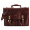 Кожаный портфель Tuscany Leather Modena TL100310 dark brown 