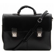 Кожаный портфель Tuscany Leather Bolgheri TL141144 black