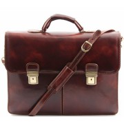 Кожаный портфель Tuscany Leather Bolgheri TL141144 brown 