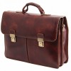 Кожаный портфель Tuscany Leather Bolgheri TL141144 dark brown