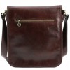 Мужская сумка Tuscany Leather Messenger TL141255 dark brown