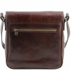 Мужская сумка Tuscany Leather Messenger TL141260 dark brown