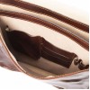 Кожаная сумка мессенджер Tuscany Leather Postina TL141288 dark brown