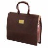 Кожаный портфель Tuscany Leather Palermo TL141343 dark brown