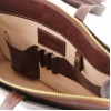 Кожаный портфель Tuscany Leather Palermo TL141343 dark brown