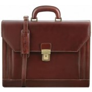 Кожаный портфель Tuscany Leather Napoli TL141348 brown