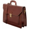 Кожаный портфель Tuscany Leather Napoli TL141348 dark brown