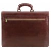 Кожаный портфель Tuscany Leather Roma TL141349 dark brown