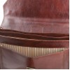 Кожаный портфель Tuscany Leather Roma TL141349 dark brown