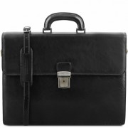 Кожаный портфель Tuscany Leather Parma TL141350 black