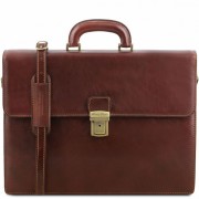 Кожаный портфель Tuscany Leather Parma TL141350 brown