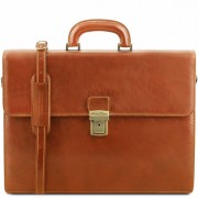 Кожаный портфель Tuscany Leather Parma TL141350 honey