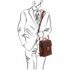 Мужская сумка Tuscany Leather David TL141424 (TL140930) brown