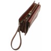 Мужской кожаный клатч Tuscany Leather Denis TL141445 dark brown